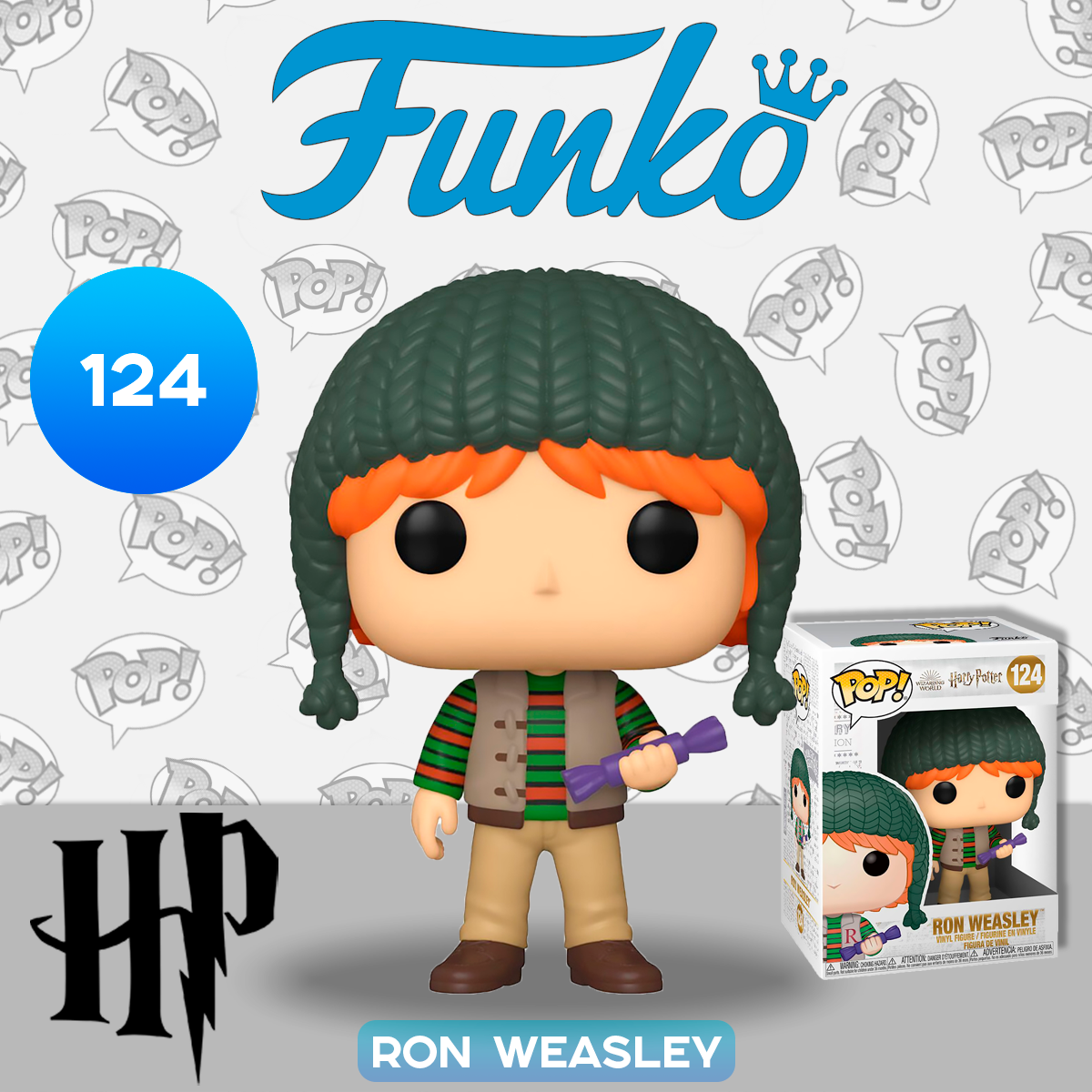 Фигурка Funko POP! Harry Potter S11 Holiday Ron Weasley (124) 51154