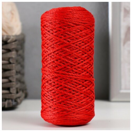 Шнур для вязания 100% полиэфир 1мм 200м/75±10гр (27-красный) шнур для вязания 100% полиэфир 1мм 200м 75 10гр