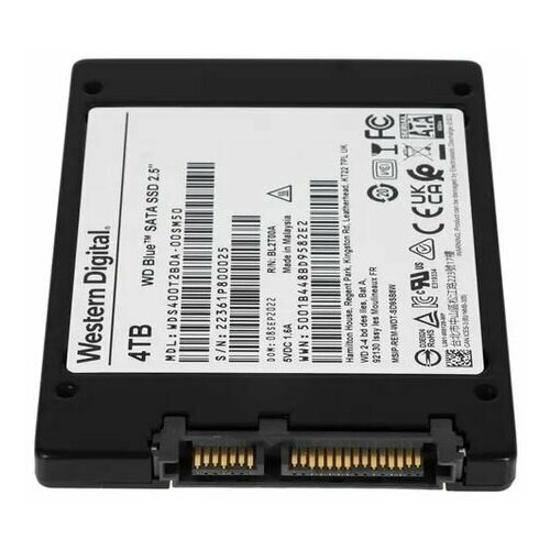 4000 ГБ 25 SATA накопитель WD Blue WDS400T2B0A 4424300₽