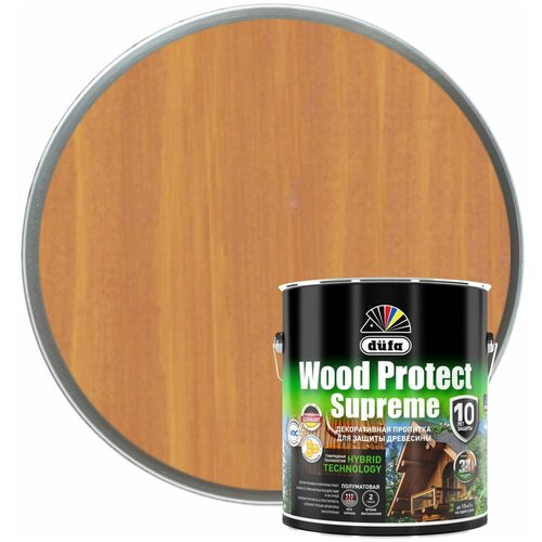 Dufa Пропитка WOOD PROTECT Supreme, сибирская лиственница 2,5л МП00-008530 масло dufa wood oil terrace мп00 011