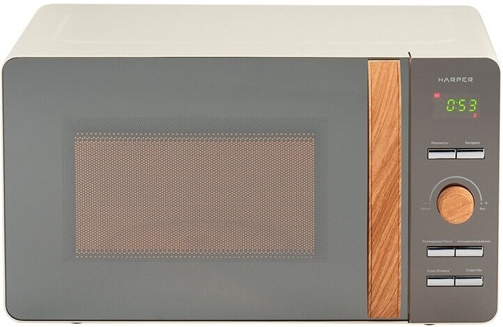 Микроволновая печь HARPER HMW-20ST03, бежевый - фотография № 12