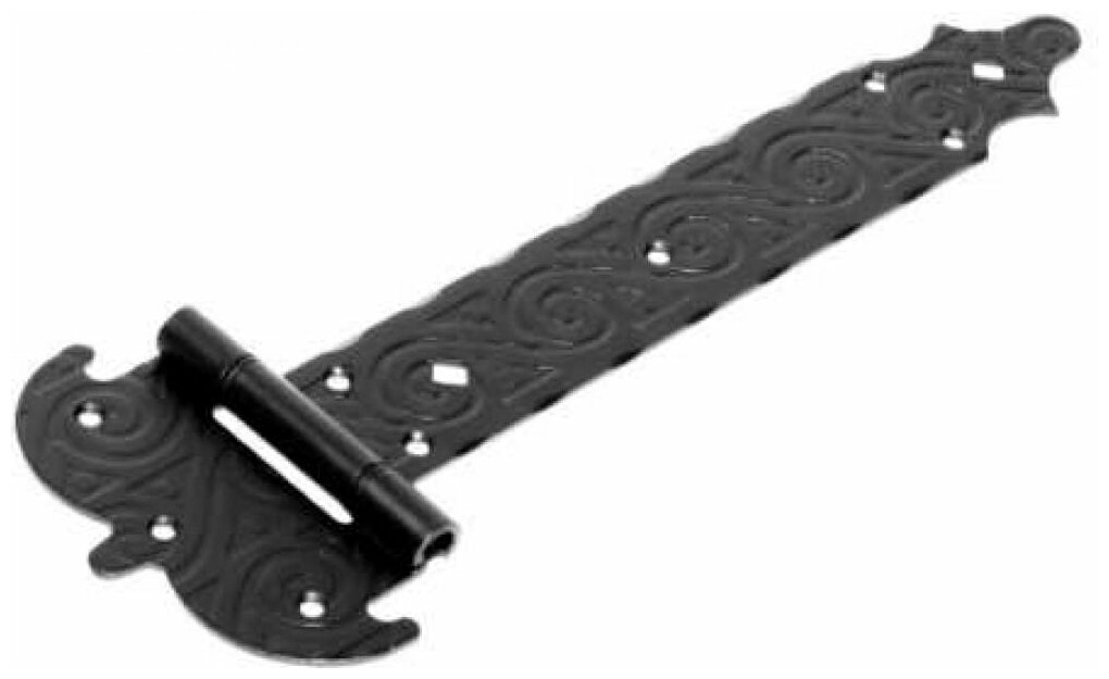 фото Петля-стрела фигурная 300 мм, ПС-300 мод 4 , кованая, черная