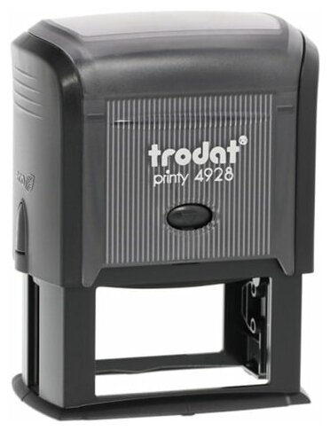 Оснастка для печати Trodat 4928 (60х33мм, синий, подушка в комплекте) черная (53122)