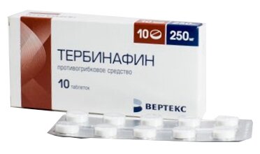 Тербинафин-ВЕРТЕКС таб., 250 мг, 10 шт.