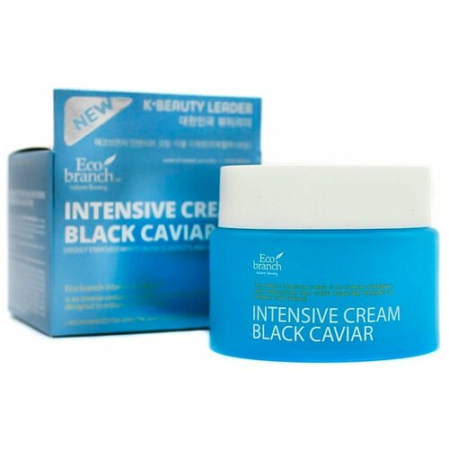 Крем для лица с экстрактом черной икры Eco Branch Intensive Cream Black Caviar, 100 мл крем для лица с экстрактом жемчуга eco branch intensive cream pearl ver 3 100 гр