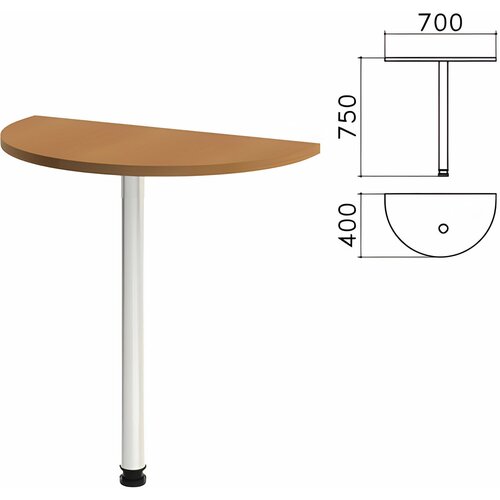 Стол приставной полукруг 