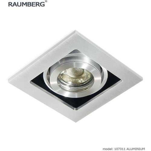 Встраиваемый светильник RAUMBERG 107311 alu шлифованный алюминий под светодиодную лампу GU10