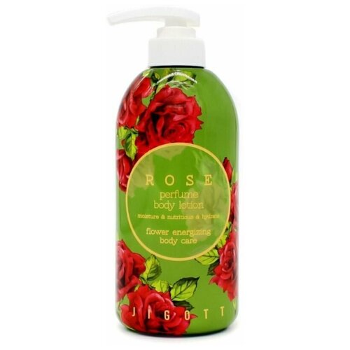 JIGOTT Парфюмированный лосьон с экстрактом розы / Rose Perfume Body Lotion, 500 мл