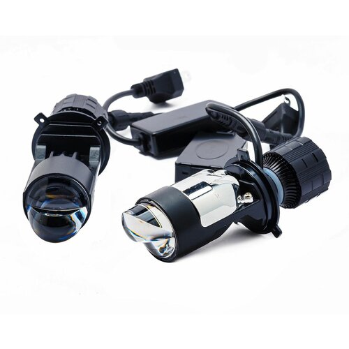 Светодиодные лампы A82 H4 с мини линзой 12-24V 40W 3600LM 5700K ( 2 лампы).