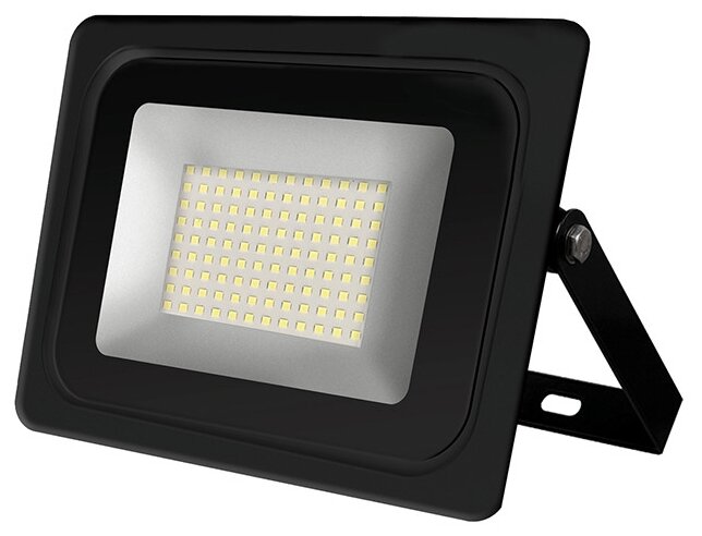 Прожектор LED 100W 6500K IP65 плоский черный IONICH