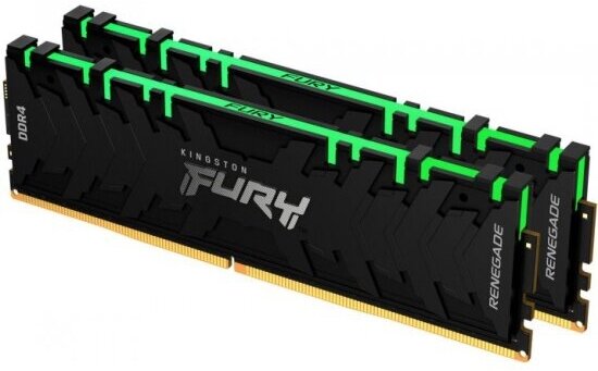 Оперативная память Kingston DDR4 16Gb (2x8Gb) 4600 MHz pc-36800 FURY Renegade RGB (KF446C19RBAK2/16)