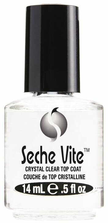 Быстросохнущее верхнее покрытие для лака, сушка Seche Vite Dry Fast Top Coat 14 ml