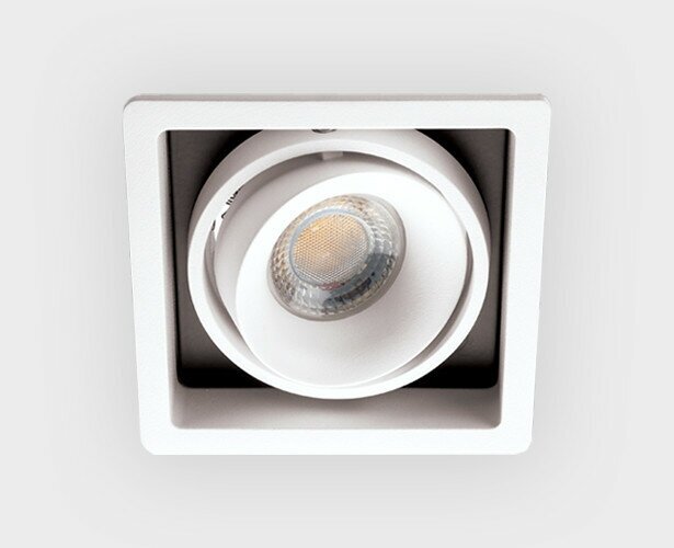 Карданный поворотный встраиваемый светильник Italline DE-311 white - фотография № 3