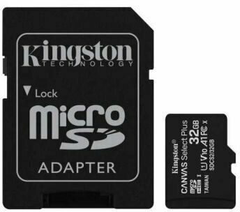 Карта памяти MicroSDHC 32GB Kingston SDCS2/32GB Class 10 UHS-I, SD adapter