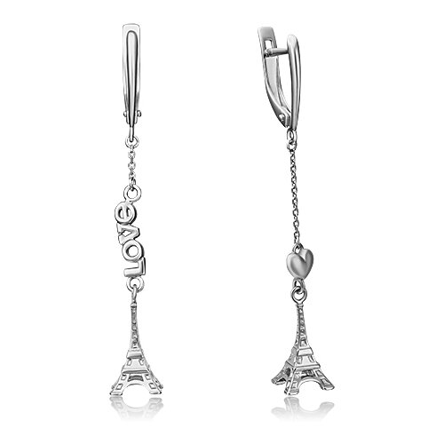 Серьги Platina Jewelry Серебряные серьги