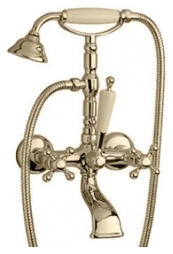 Смеситель для ванны с душем Migliore Revival ML.REV-402 BR двухрычажный лейка в комплекте бронза