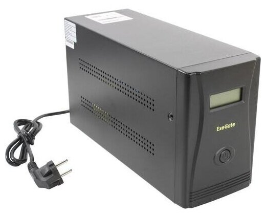 Источник бесперебойного питания Exegate 1600VA/950W, LCD, AVR, 6*IEC-C13, RJ45/11, black - фото №6