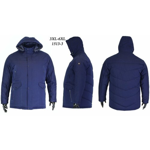 Ветровка GRAND CHIEF, размер 5XL(68), синий модная облегающая куртка fdfklak в корейском стиле средней длины с капюшоном женская зимняя куртка большого размера