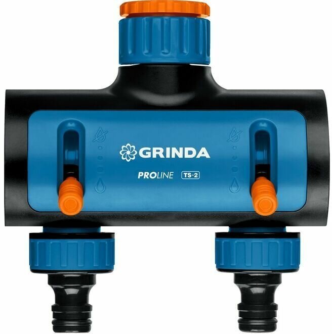 Двухканальный распределитель с внутренней резьбой GRINDA PROLine TS-2, 3/4"-1" 8-426312_z02