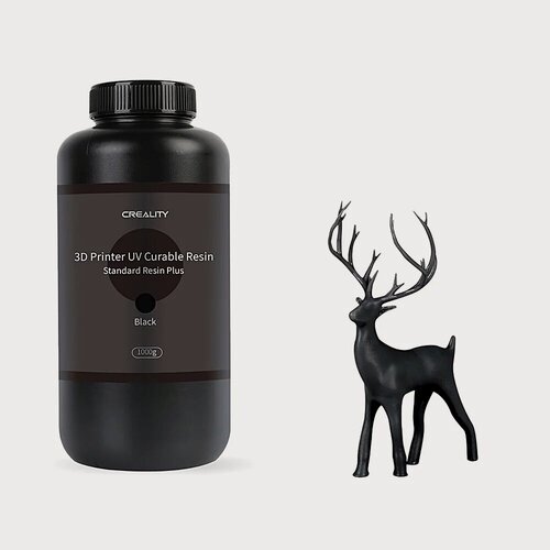 Изображение товара Фотополимерная смола Creality UV Curable Standard Resin, черная 1 кг.