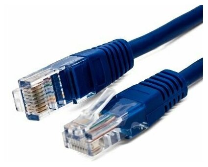 Патч-корд U/UTP 6 кат. 0.25м Filum FL-U6-0.25M-BL, кабель для интернета, 26AWG(7x0.16 мм), омедненный алюминий (CCA), PVC, синий