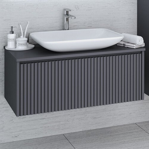 Тумба подвесная MONACO 90 графит AQUA DE MARCO 18600₽