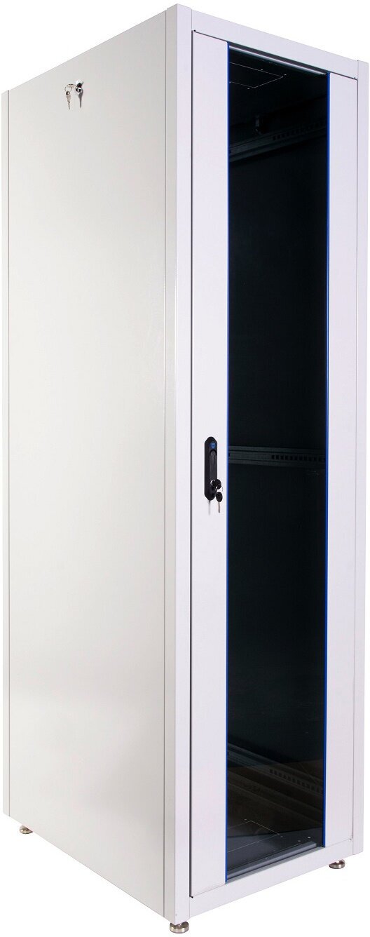 Шкаф коммутационный ЦМО (ШТК-Э-42.6.6-33АА) напольный 42U 600x600мм пер. дв. металл металл 2 бок. пан. 710кг серый 515мм 77кг