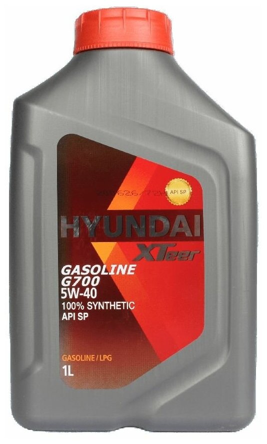 Синтетическое моторное масло HYUNDAI XTeer Gasoline G700 5W-40, 1 л