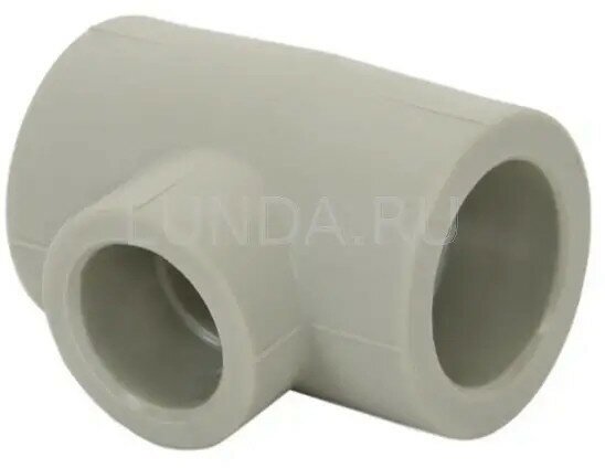 фото Тройник PPR редукционный 40х25х40, серый, Pro Aqua PA14541PG lnd