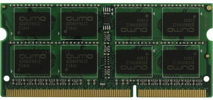 Qumo Модуль памяти DDR3 SODIMM 8GB QUM3S-8G1600C11L PC3-12800, 1600MHz, 1.35V OEM RTL