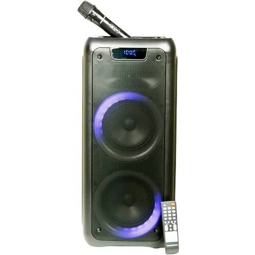 Колонка портативная Nakatomi GS40 50 Вт Bluetooth FM USB SD LED микрофон 1106400₽