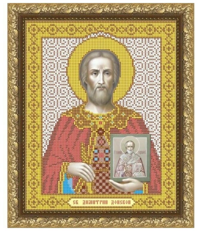 Рисунок на ткани Арт Соло "Св. князь Дмитрий Донской", 20,5x25 см