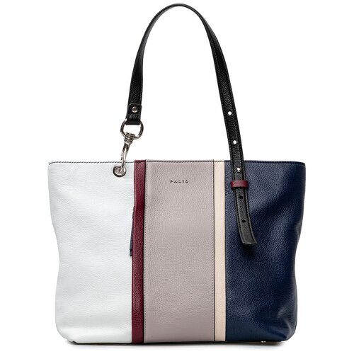 фото Сумка женская palio натуральная кожа, мультиколор, синий