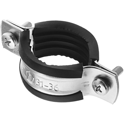 Хомут сантехнический 1 32-35 мм оцинкованная сталь 50 шт 3647₽