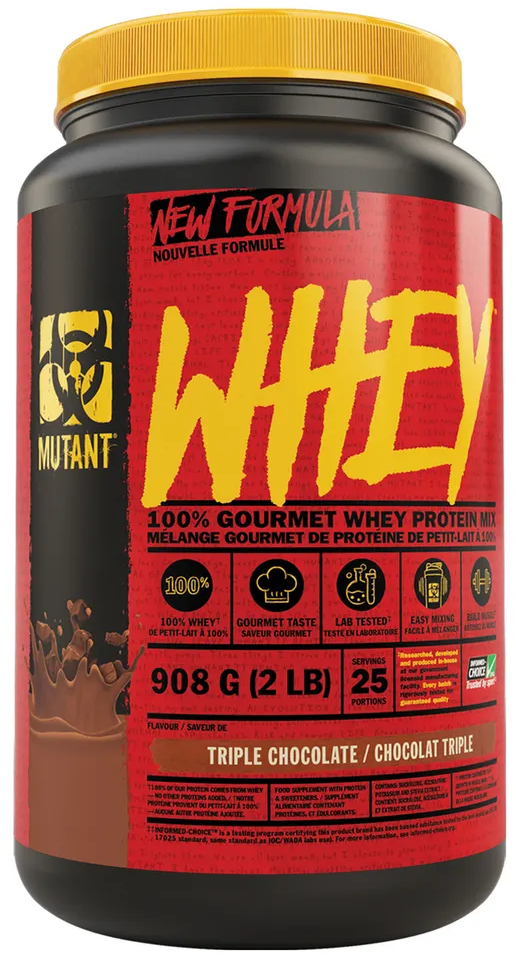 Сывороточный протеин Mutant Whey 908 г, Тройной шоколад