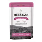 Влажный корм для кошек DUKE'S FARM с тунцом, с креветками 85 г (кусочки в соусе) - изображение