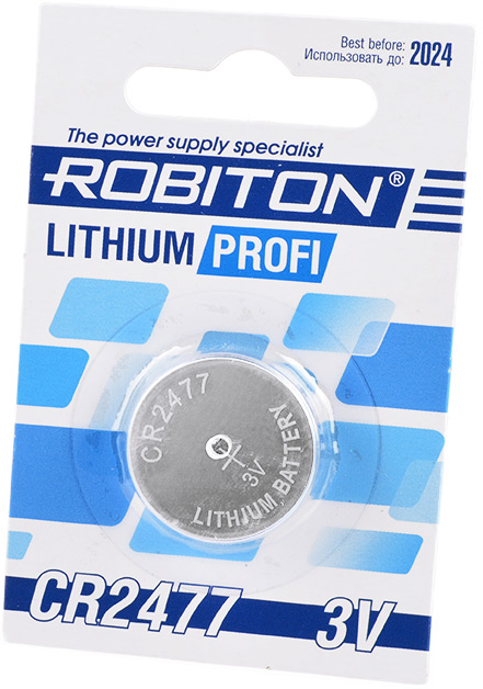 Батарейка ROBITON PROFI R-CR2477-BL1 CR2477 BL1