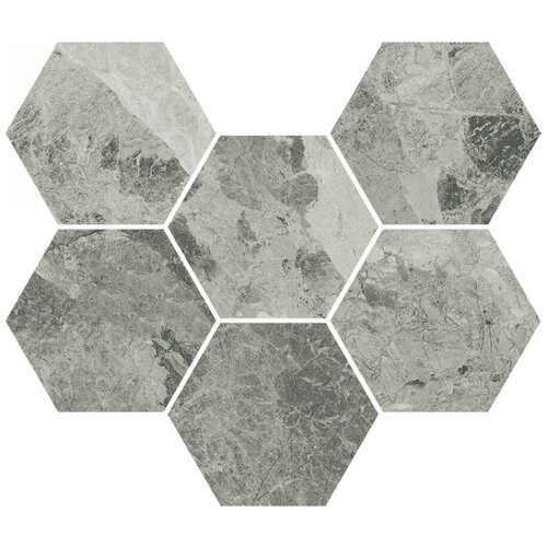 Мозаика Италон Charme Extra Silver Mosaico Hexagon Cer 25x29 620110000067