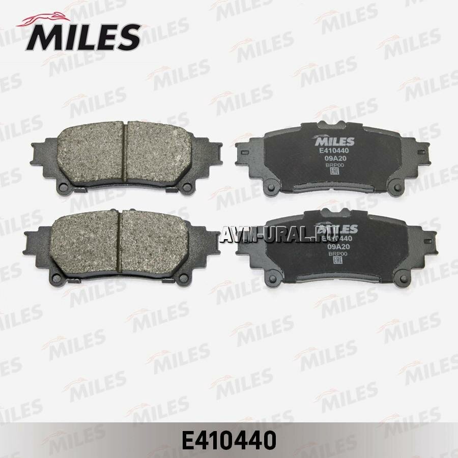 MILES E410440 Колодки тормозные Toyota Highlander 13-, Prius 12-; Lexus RX 08-, IS250 13- задние Miles Low-metalli