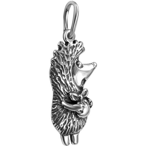 фото Подвеска самородок ёжик серебро 925