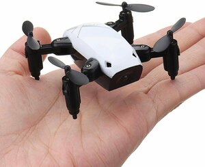 Складнной карманный миникоптер Mini 4-Axis S9HW WIFI FPV white с камерой Пультом ДУ смартфон контролем , белый