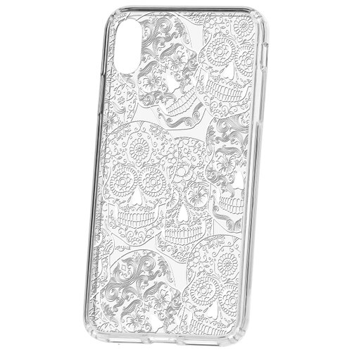 фото Чехол для телефона ip xs max kruche print skull white