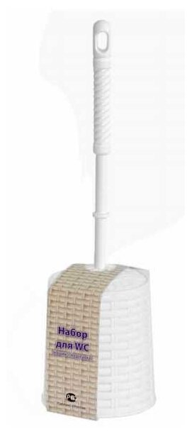 фото Комплект WC "Ротанг", круглый, белый