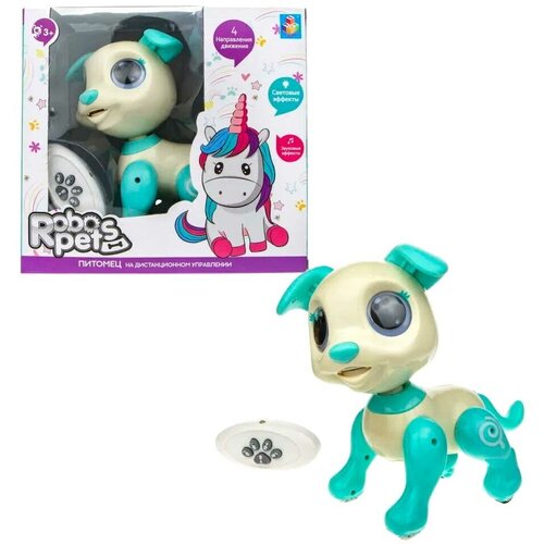 1Toy Интерактивная игрушка Robo Pets Щенок 1Toy Т20973 игрушка интерактивная 1toy robo pets робо щенок т16800