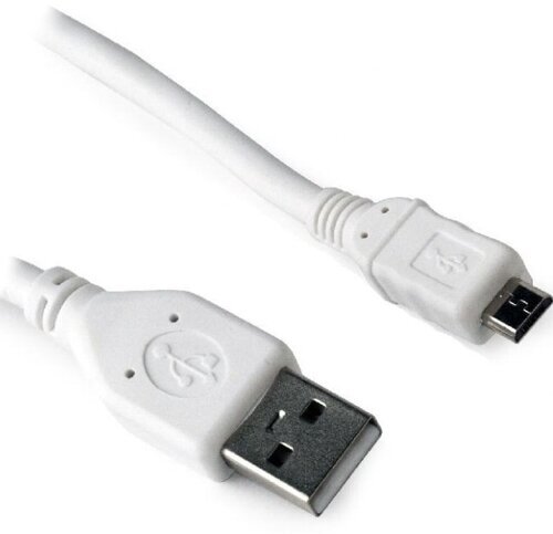 Кабель USB2.0 Am-microB Cablexpert CC-mUSB2-AMBM-1MW - 1 метр, белый