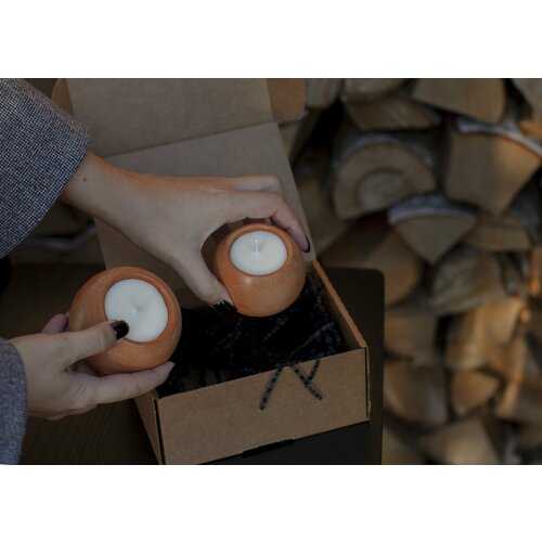 Набор ароматических свечей из соевого воска Oh Deer, в подарочной упаковке, аромат Кофе, 1 шт