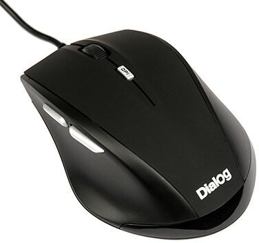 Мышь проводная Dialog MOC-17U USB Black