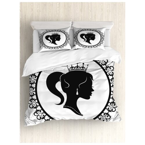 фото Комплект постельного белья "принцесса в зеркале", 1,5-спальный (пододеяльник+2 наволочки) ambesonne