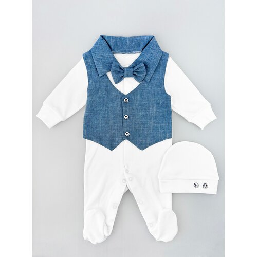 Комплект одежды  КРАСАВЕЛЛА, размер 56, бежевый, голубой