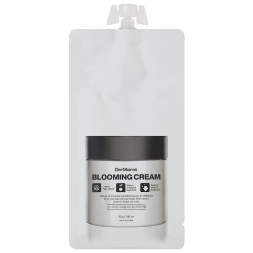 фото DerMeiren Blooming Cream крем для выравнивания тона лица с экстрактом жемчуга, 30 г